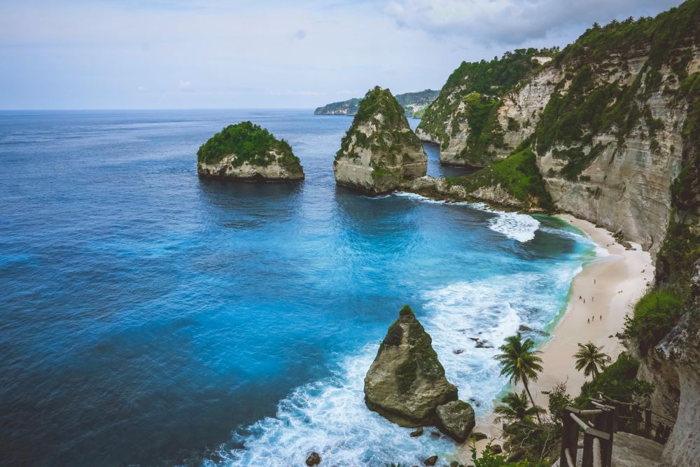 Lush Bali during rainy season