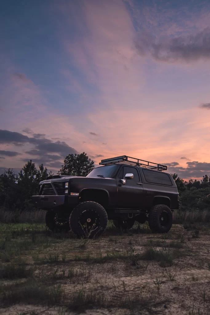 Jeep navigating Mount Batur's rocky terrain