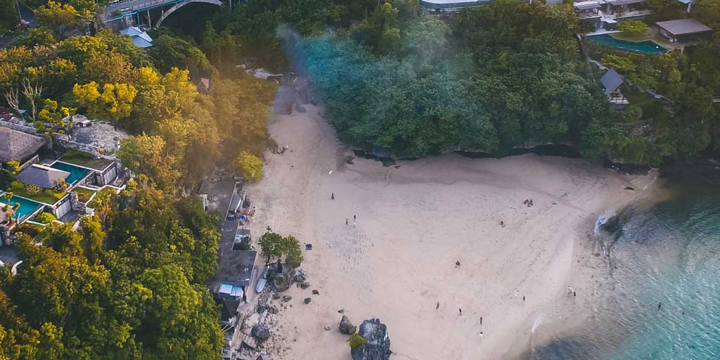 Tour group exploring Bali's attractions